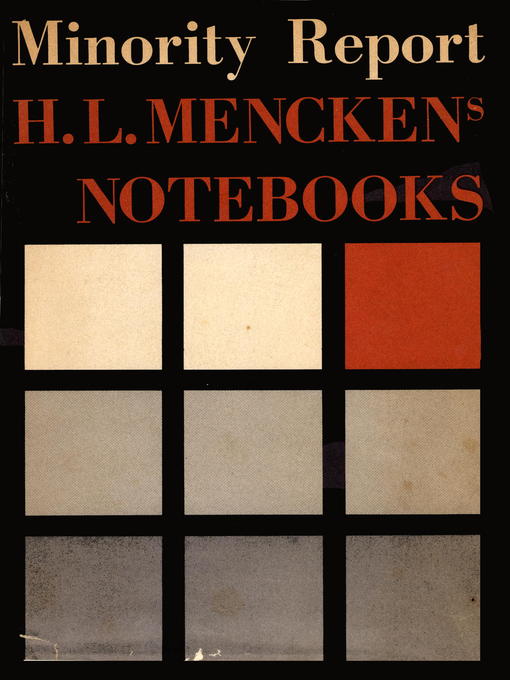 Title details for Minority Report by H.L. Mencken - Available